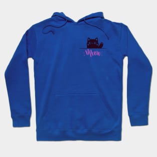 CUTE BLACK CAT MEOW Hoodie